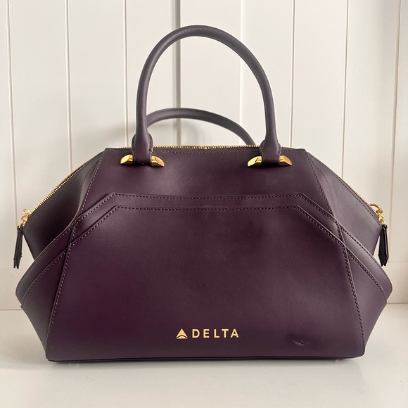 Zac Posen Delta Passport Plum Handbag - Picture 1 of 10